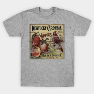 dark academia orchard retro advertisement red cardinal T-Shirt